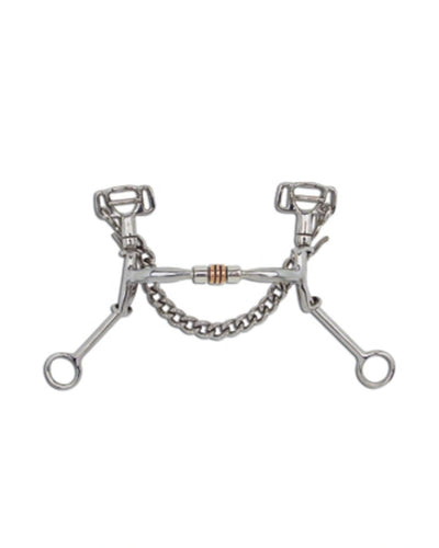 Myler 03 Lynn McKenzie Bit - 5" MMB Shank - Sweet Iron Comfort Snaffle with Copper Roller