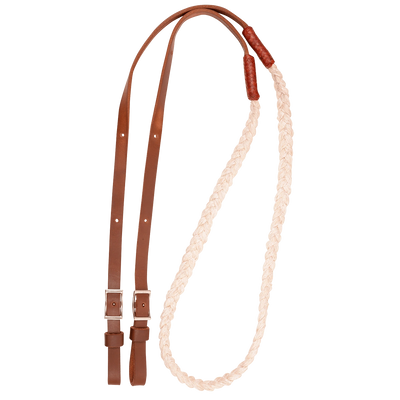 Martin Saddlery HAND BRAIDED NYLON BARREL REIN - Hooves and Paws