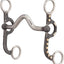 Weaver Leather Pony Bit - 4-5/8" Medium Port Mouth, 6" Argentine Cheeks, Buffed Black with German Silver