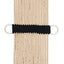 Weaver Equine Rayon 17 Strand Horse Cinch, Anti - Slip Saddle Cinch Girth with Flat Buckle, Western Horse Riding Supplies, ‎Tan/Black - Hooves and Paws