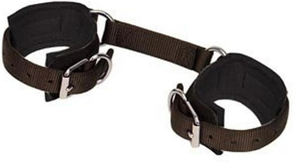 Weaver Leather Lined Nylon Hobble - Brown, 1-3/4" Width with 1/4" Felt Lining and Swivel Chain