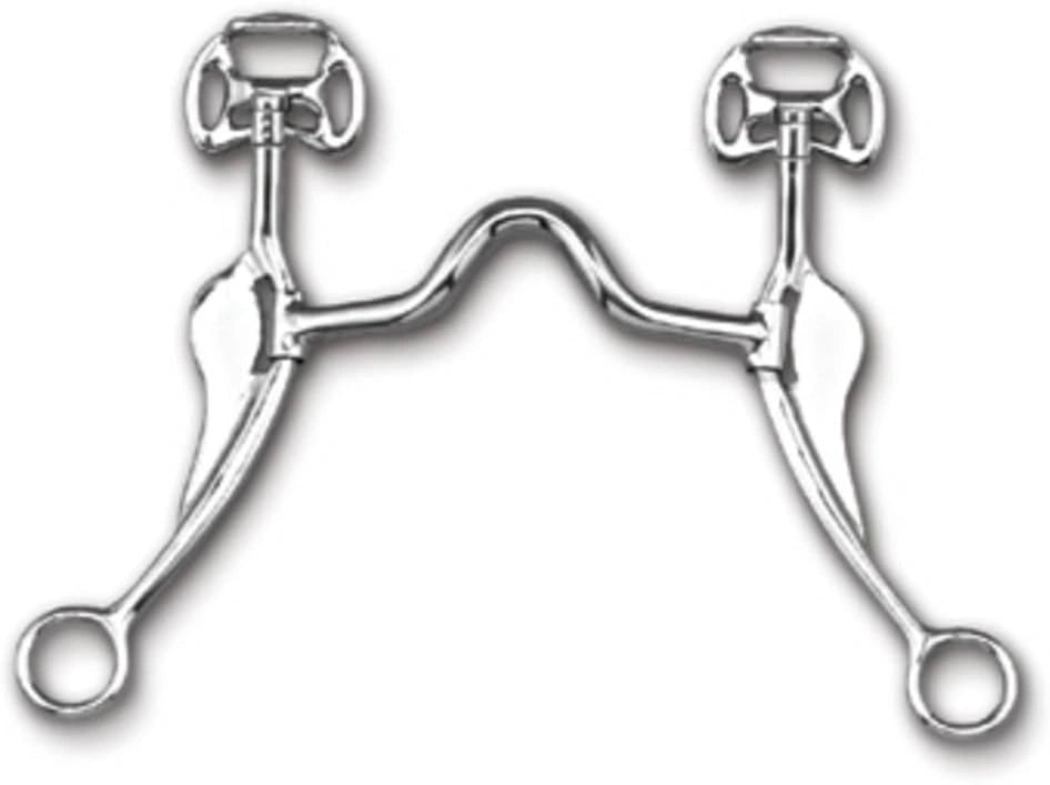 Myler 12 Long Gag Bit with MB 12 Low Port Sweet Iron Mouthpiece - 5" - Level 3