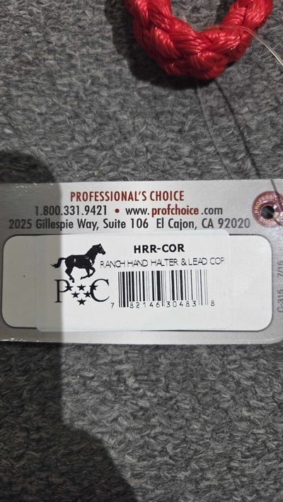 Professional's Choice Halter and Lead Coral HRR - COR (Sell out) - Hooves and Paws