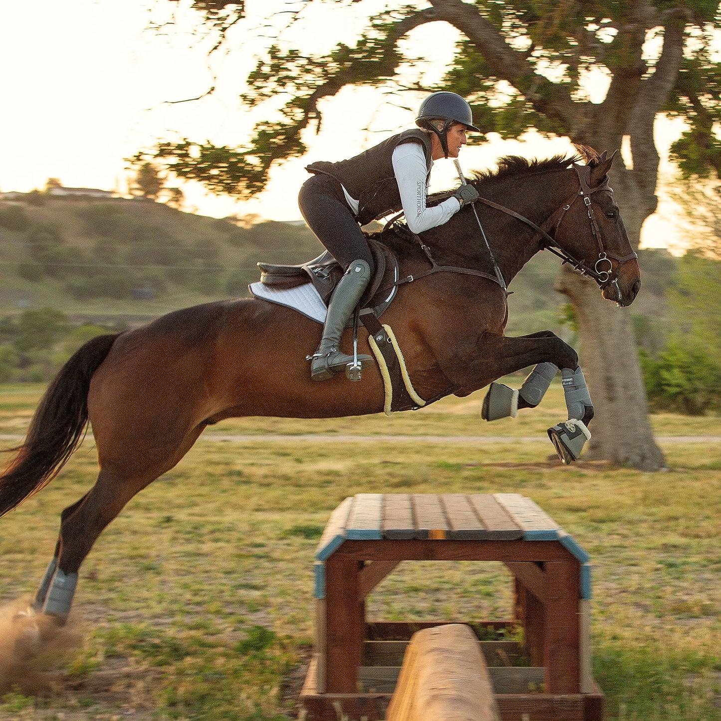 Professional's Choice VenTECH XC Cross Country Saddle Pad - Breathable & Durable 23" x 20"
