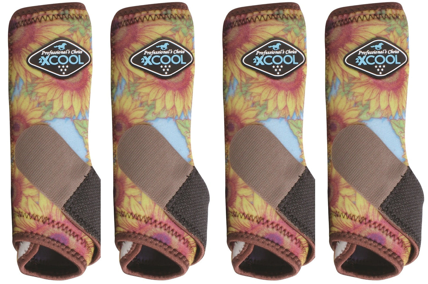 Professional's Choice Sports Medicine 2XCOOL Pattern Horse Equine Boots 4 - Pack - Hooves and Paws