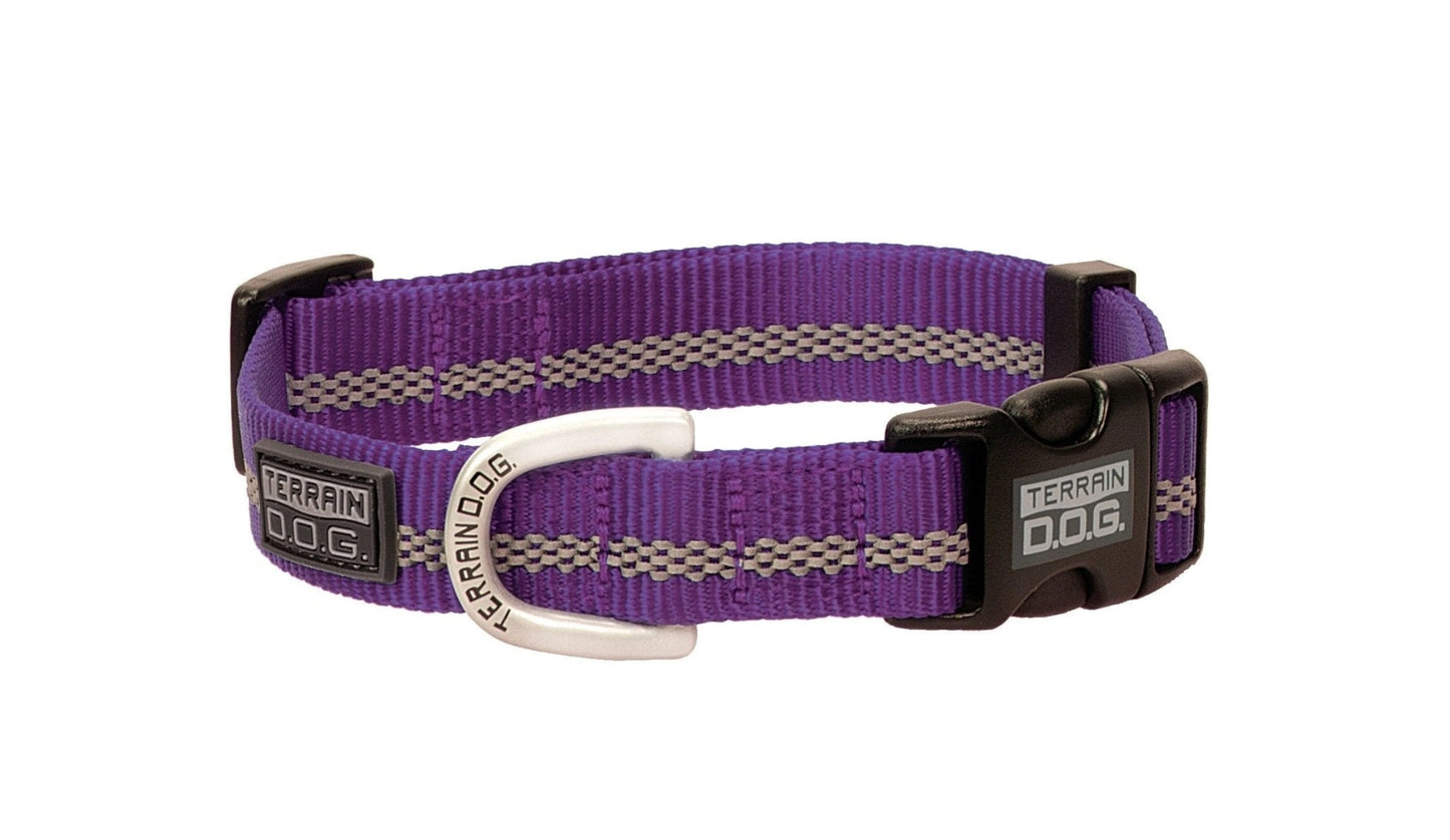 Weaver Leather Terrain D.O.G. Reflective Snap - n - Go Collar - Hooves and Paws