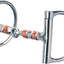Weaver Leather Dee Ring Bit - 5" Copper Roller Snaffle Mouthpiece, Stainless Steel