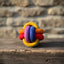 Jojio Knot Ball Tug and Play Dog Toy - Durable Woven Cotton Rope for Dental Health, Fetch, and Tug