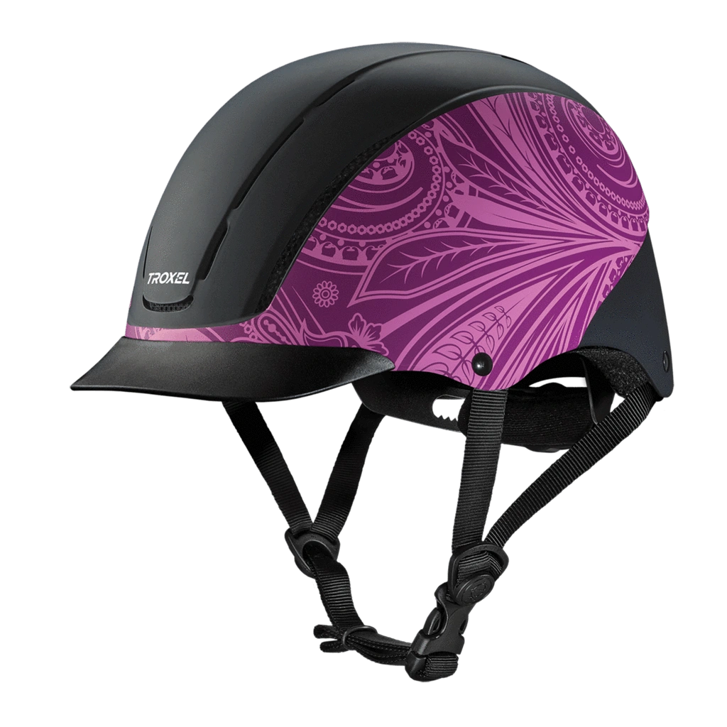 Troxel Low Profile Western Safety Riding Helmet Spirit - Hooves and Paws