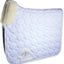 Professional's Choice VenTECH Dressage Saddle Pad - Universal Size - White - Faux Shearling Lining