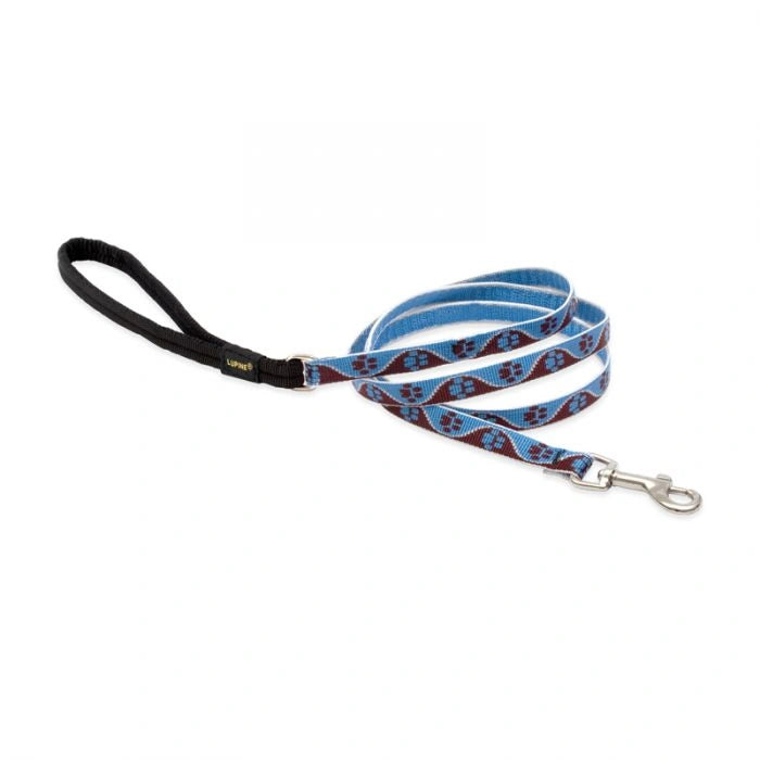 Dog Leash Lupine Pet Lifetime 6 Foot Lead 3/4" or 1" Puppy Original Designs - Hooves and Paws