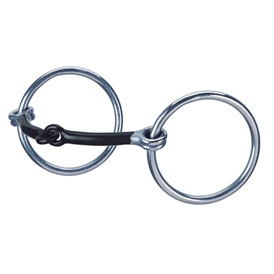 Weaver Leather Bit, Stainless Steel 5'' Sweet Iron Snaffle, 3'' Ring - Hooves and Paws