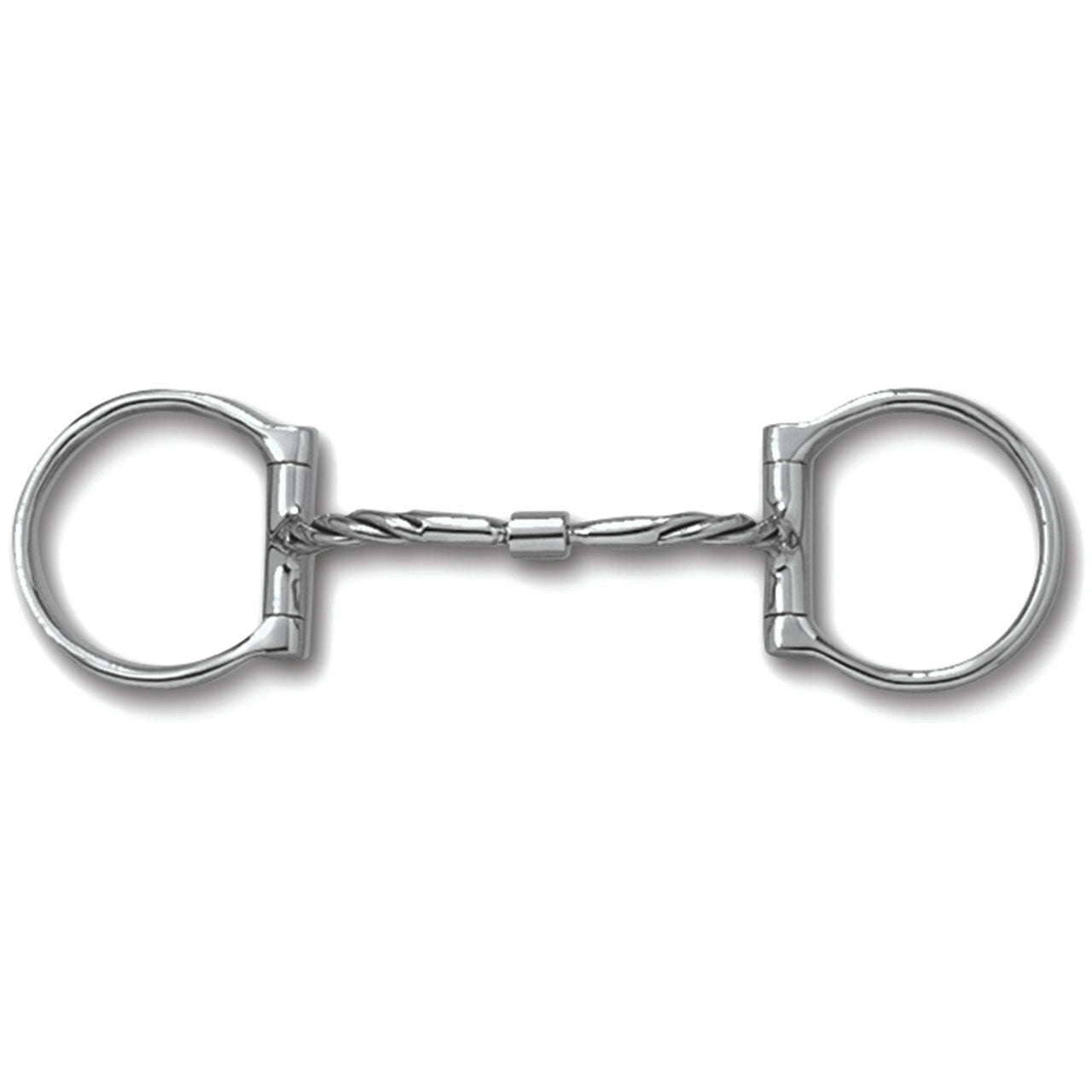 Myler Western Stainless Steel Dee With Sweet Iron Twisted Comfort Snaffle 5 Inch Mouth Copper Inlay Mb 01t - Hooves and Paws