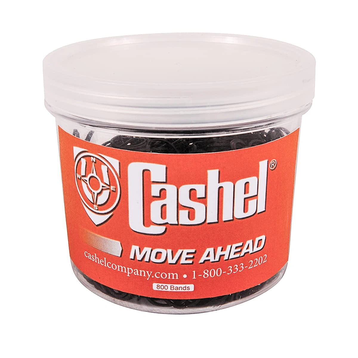 Jar of Cashel product with red label on a white background