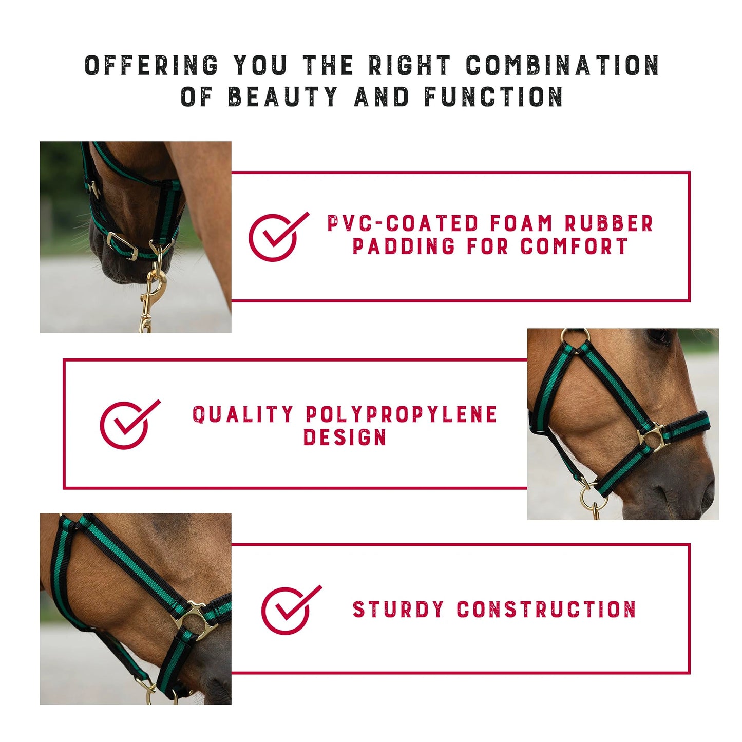 Weaver Leather Breakaway Halter - Padded Crown Safety Release