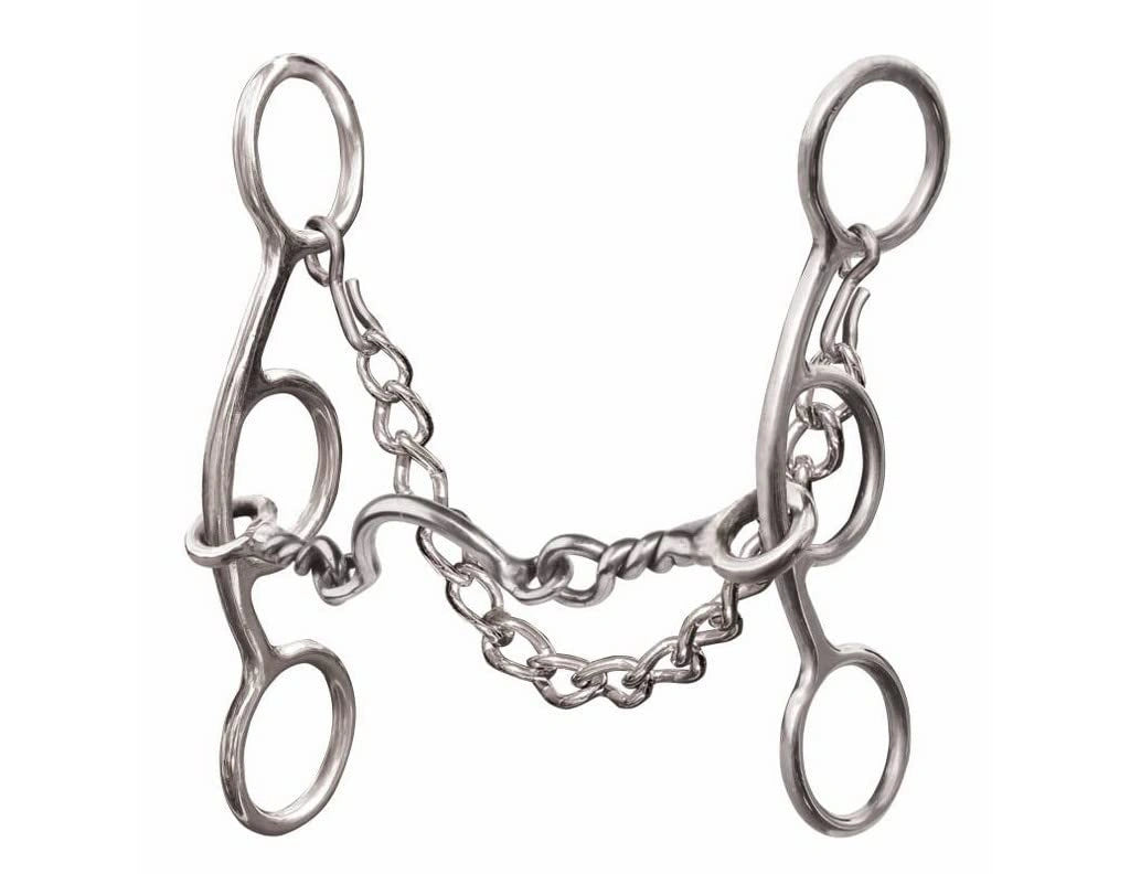 Professional's Choice Medium Port Futurity Bit - Short Gag Action Western Training Horse Bit