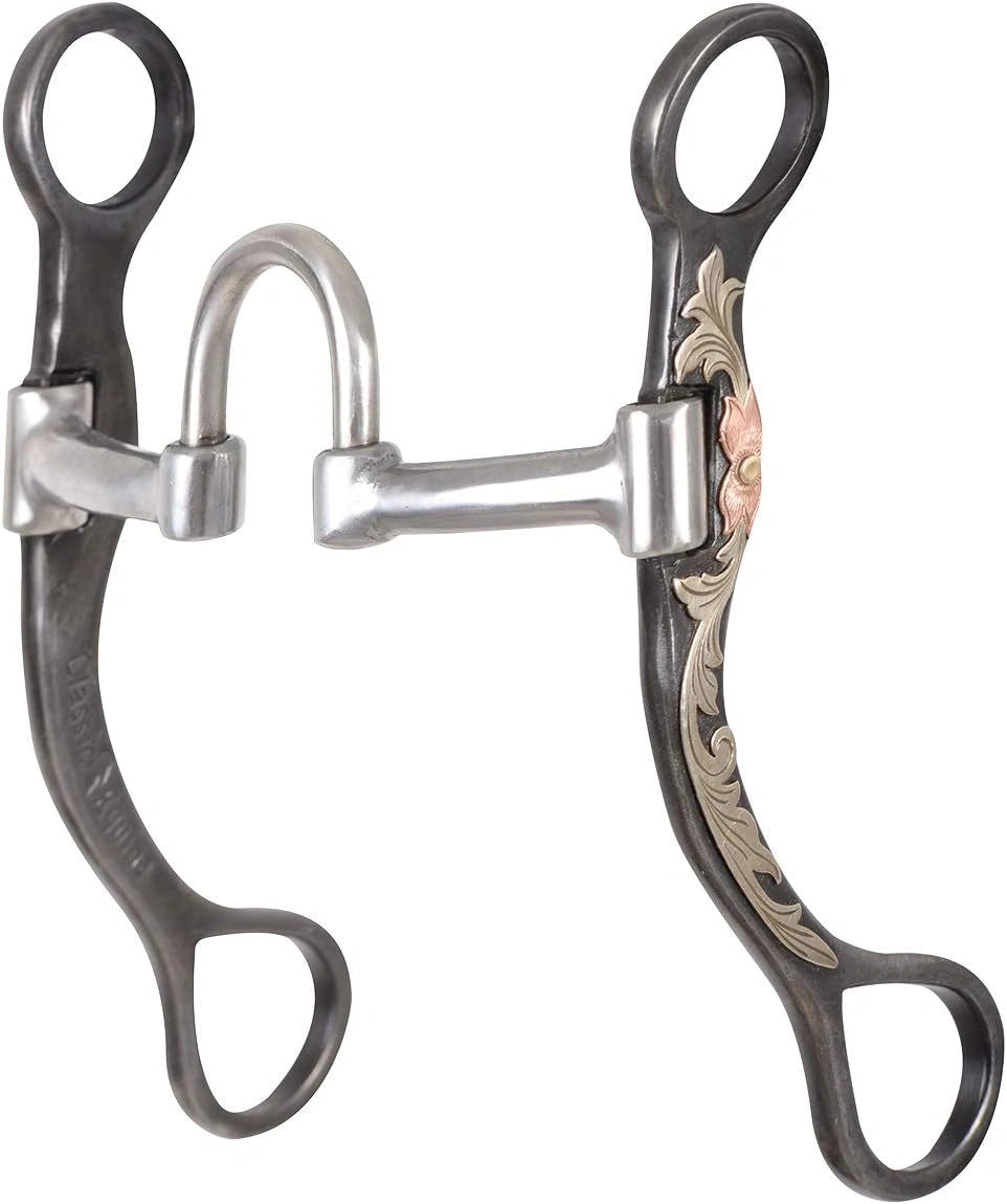 Classic Equine 7.5" Cheek Correction Bit - 2.5" Purchase, 5" Swept-Back Shank, Taller Port for Finished Horses