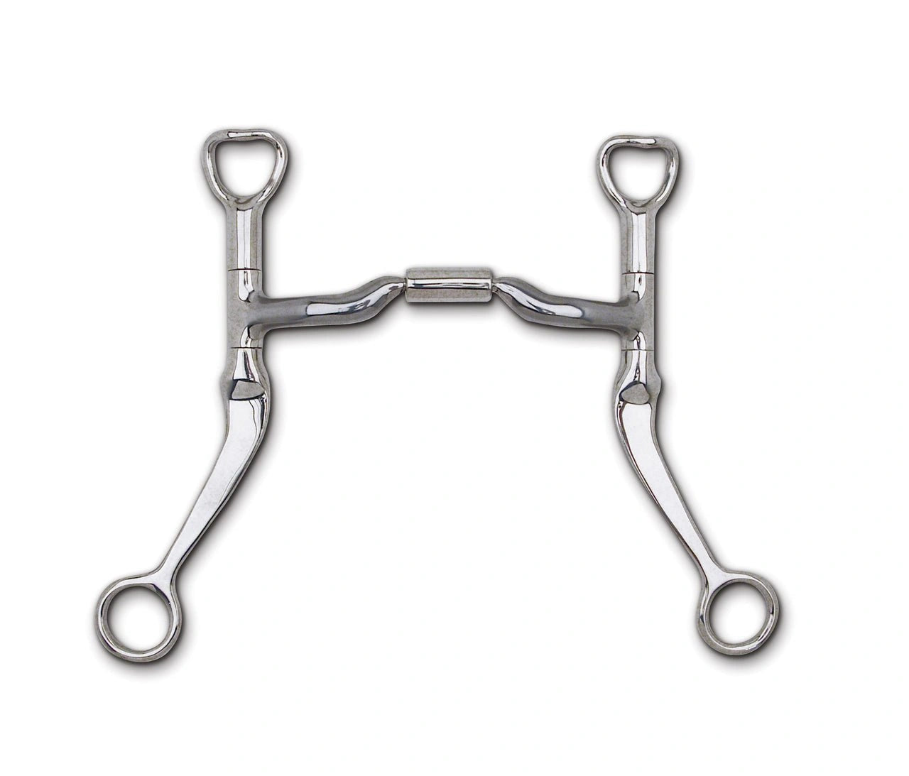 Myler Flat Shank With Sweet Iron Low Port Comfort Snaffle 4 3/4 Inch Mouth Copper Inlay Mb 04 - Hooves and Paws