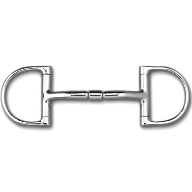 Myler Englsih Dee Without Hooks With Stainless Steel Mullen Barrel Snaffle 5 Inch Mouth Copper Inlay Mb 32 - Hooves and Paws