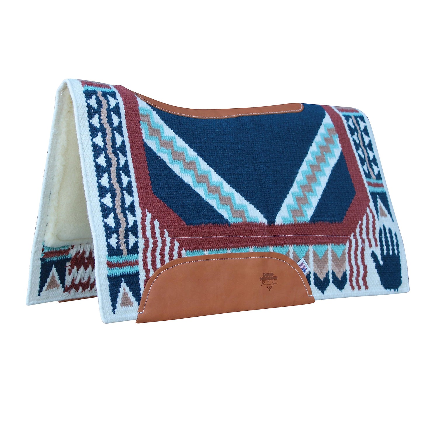 Professional's Choice Good Medicine Comfort-Fit SMX Air Ride Pad New Zealand Wool with Leather Reinforced Spine and Wither