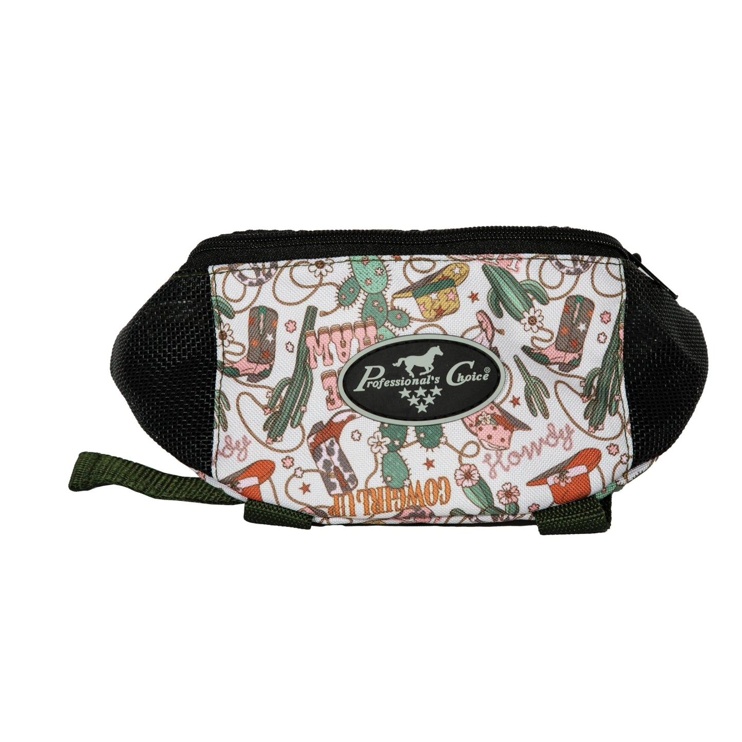 Professional's Choice Pommel Saddle Bag - 600D Polyester Western Trail Gear Bag with Mesh Panels