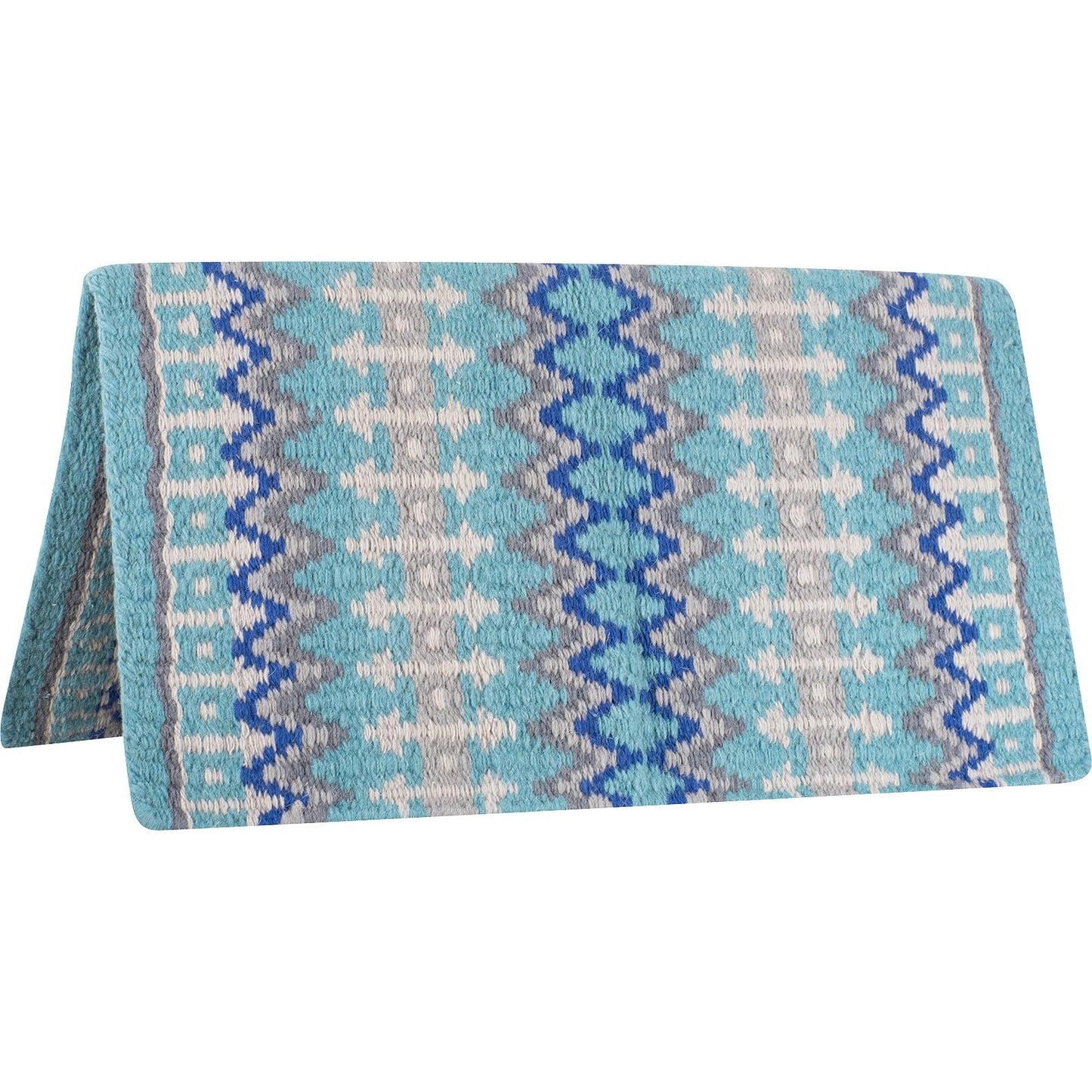 Classic Equine Western Show Saddle Blanket - Coffee Blue - USA Made