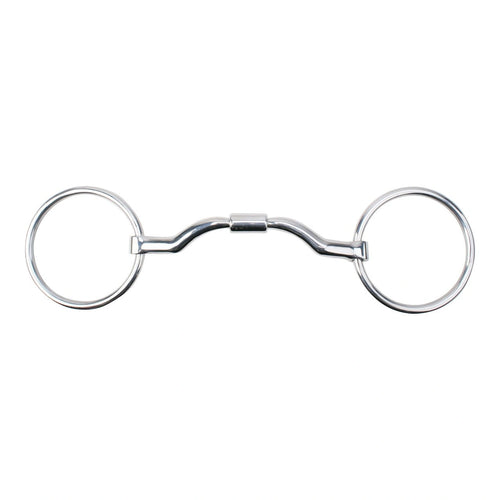 Myler Loose Ring Snaffle With Low Wide Ported Barrel 5 1/2 Inch Mouth Mb 33 WI - Hooves and Paws