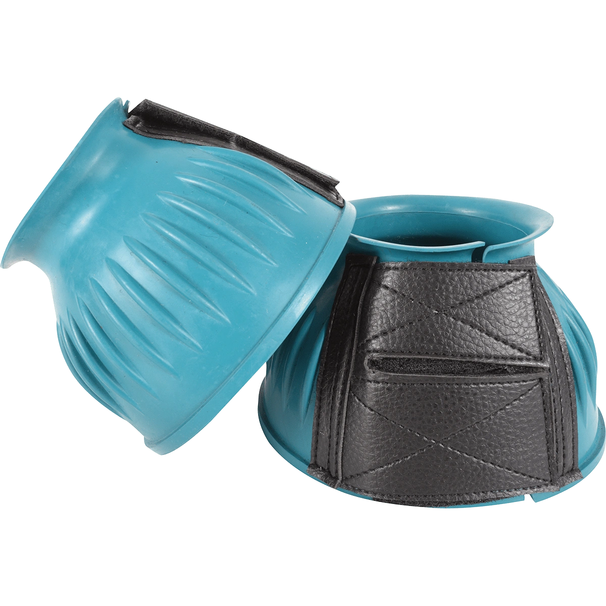 Cashel Heavy Duty Durable Colorful Equine Horse Rubber Bell Boots Black Blue Red or Teal - Hooves and Paws