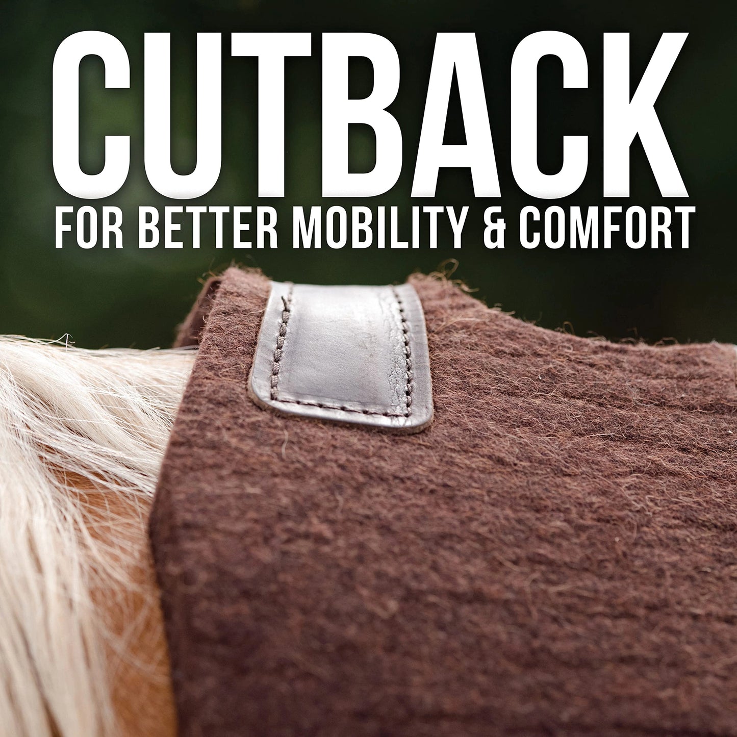 Professional's Choice 100% Wool Felt Contoured Saddle Pad - Pressure Relief & Comfort