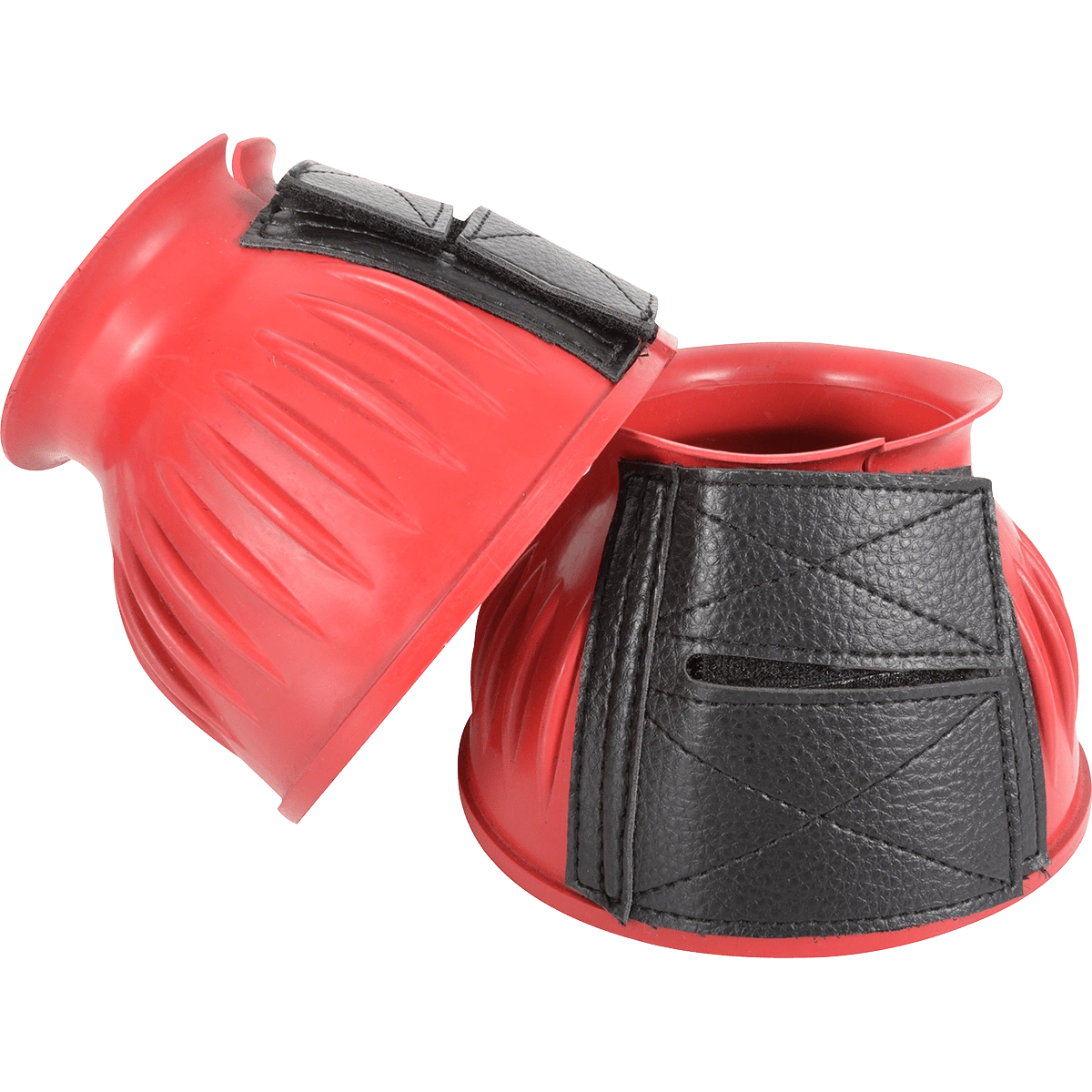 Cashel Heavy Duty Durable Colorful Equine Horse Rubber Bell Boots Black Blue Red or Teal - Hooves and Paws