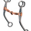 Weaver Leather 5" Copper Plated Tom Thumb Bit - 5 Inch Mouthpiece with 6-1/2" Chrome Cheeks