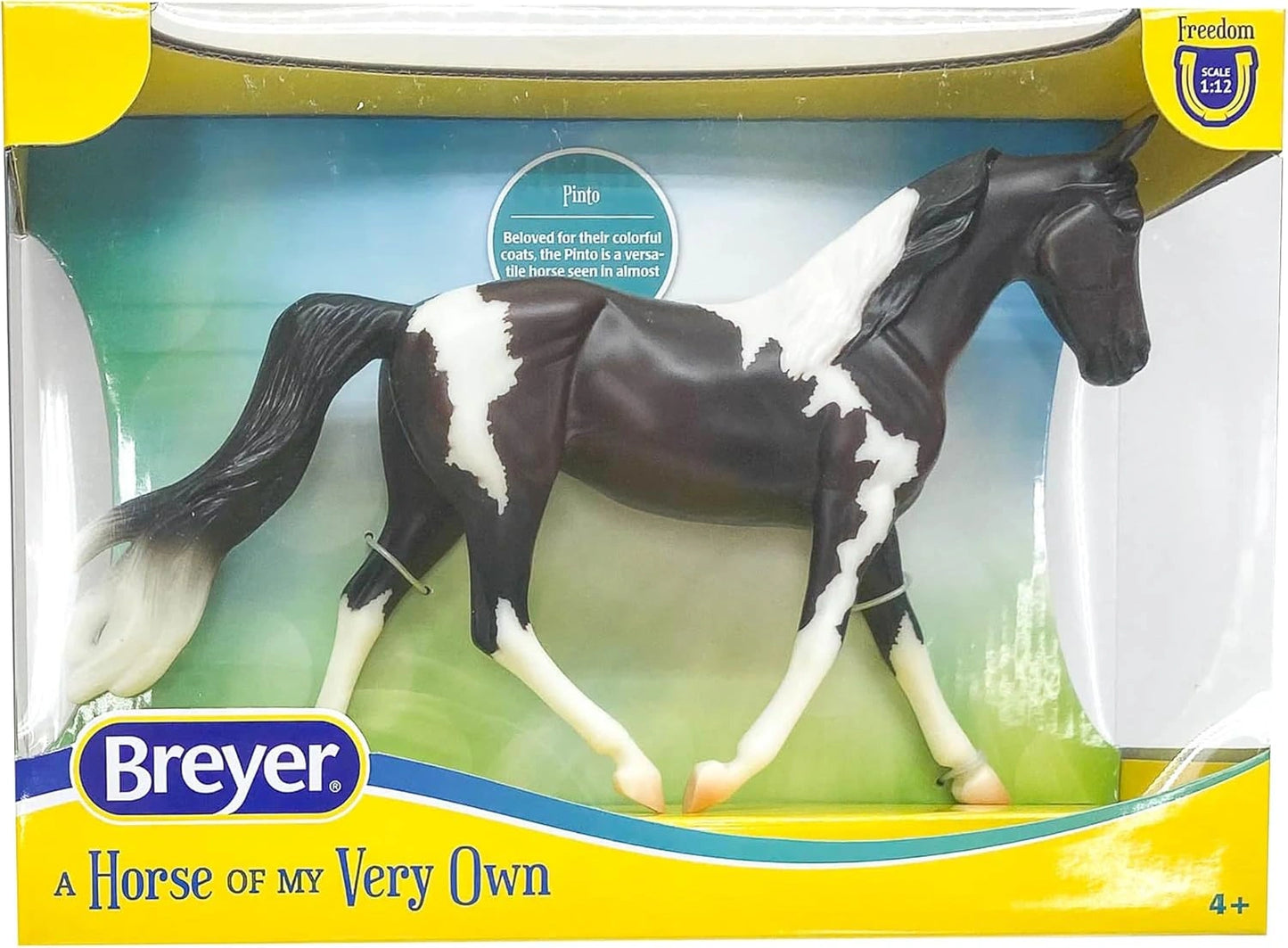 Breyer Horses Freedom Series Pinto | Horse Toy | 9.75" x 7" | 1:12 Scale | Model 1057 - Hooves and Paws