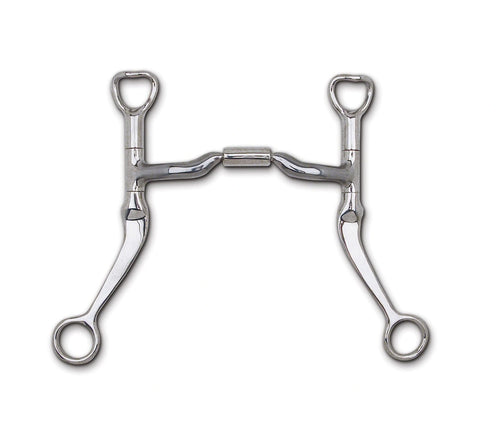 Myler Flat Shank With Sweet Iron Low Port Comfort Snaffle 5 1/2 Inch Mouth Copper Inlay Mb 04 - Hooves and Paws