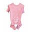 Dog Thermal Pajamas Doggie SWEET DREAMS Embroidered Long Johns Design Pink - Hooves and Paws