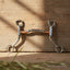 Myler HBT Ported Barrel Snaffle Bit with sweet iron and copper inlay, displayed on a wooden surface.