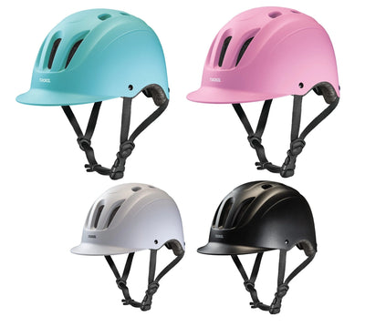 Troxel Sport 2.0 Horse Riding Western Helmet Low Profile Colors - Black or White - Hooves and Paws