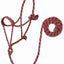 Weaver Leather Bamboo Ecoluxe Horse Equine Braided Rope Halter with 8' Lead - Hooves and Paws