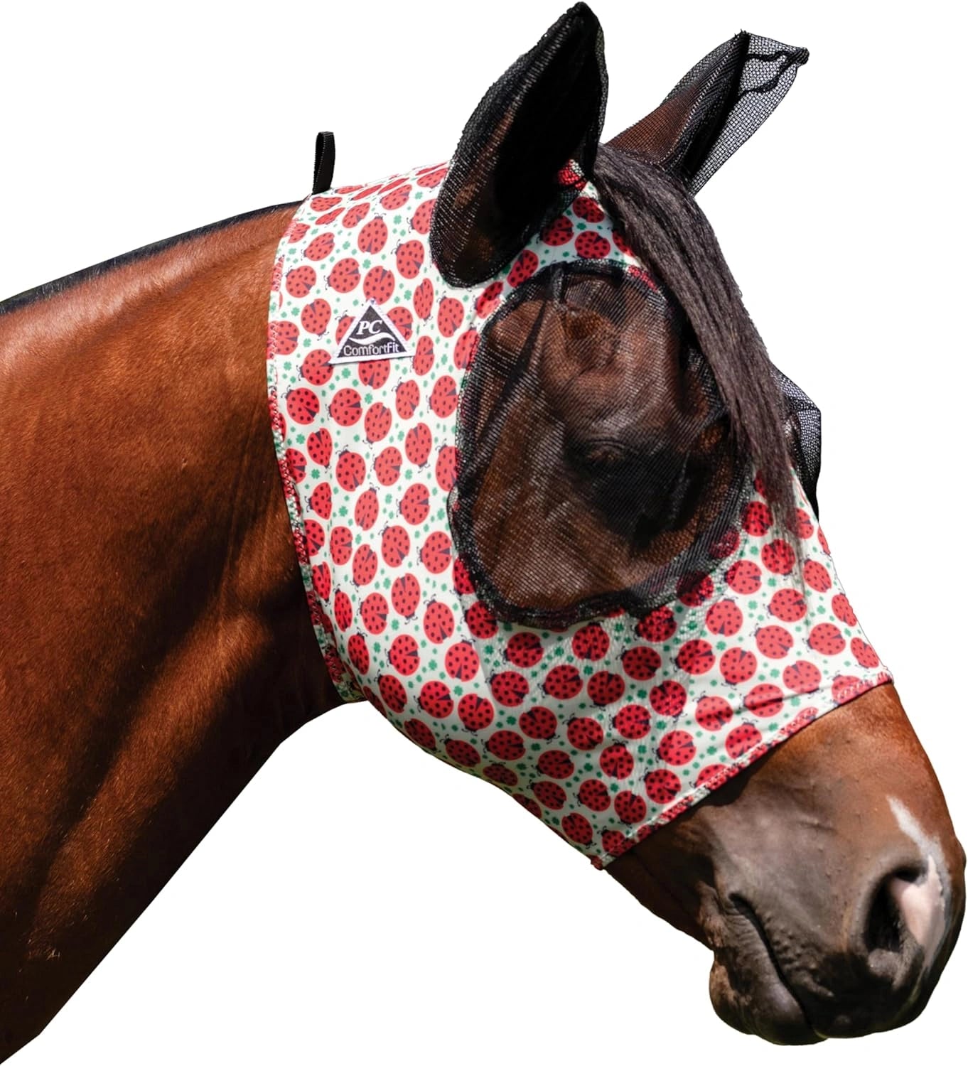 Professional's Choice Comfort Fit Horse Lycra Fly Mask with Ears All Sizes - Hooves and Paws
