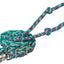 Bamboo 8ft Flat Barrel Reins Turq/Rasp/Green N/A - Hooves and Paws