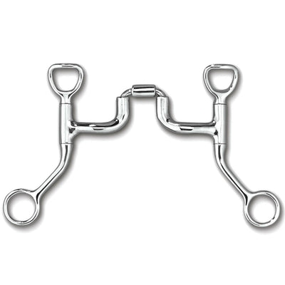 Myler Hbt Shank With Sweet Iron Correctional Tom Thumb Snaffle Ported Barrel 5 Inch Mouth Copper Inlay Mb 47pb - Hooves and Paws