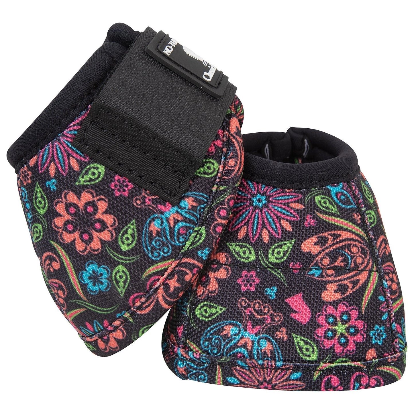 Classic Equine Dyno No-Turn Bell Boots - 2520 Denier DynoHyde Hoof Protection - Fun Colors and Patterns