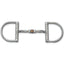 Myler Dee Without Hooks With Stainless Steel Twisted Comfort Snaffle With Copper Roller 5 Inch Mouth Copper Inlay Mb 03t - Hooves and Paws