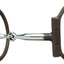 Weaver Leather All Purpose Offset Dee Bit - 5" Sweet Iron Snaffle with Copper Inlay, Antiqued Finish, 3" Rings