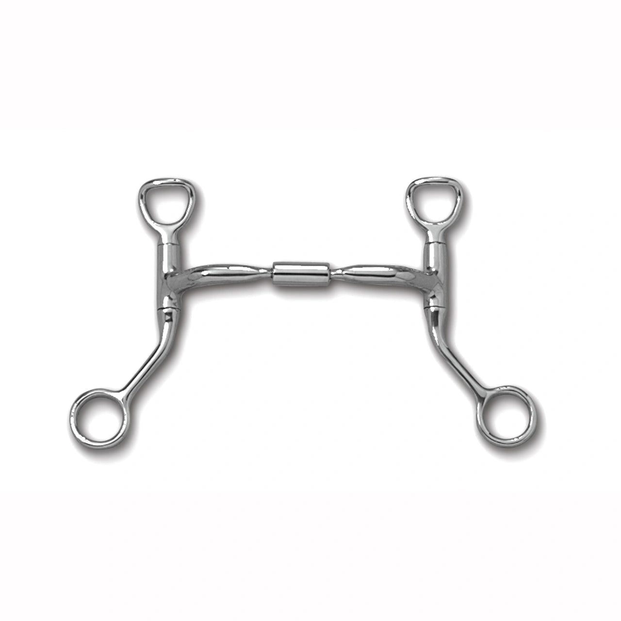 Myler Hbt Shank With Sweet Iron Comfort Snaffle Wide Barrel 4 3/4 Inch Mouth Stainless Steel Copper Inlay Mb 02 - Hooves and Paws