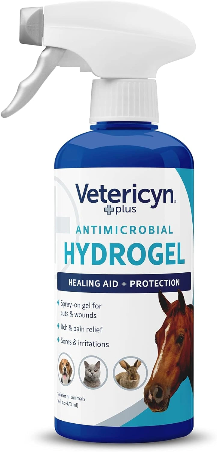 Vetericyn Plus All Animal Wound Care Hydrogel Spray - Non-Toxic Healing Aid for Dogs, Cats, and Horses