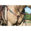 Weaver Leather Turquoise Diamond Beaded Headstall - Dark Oil