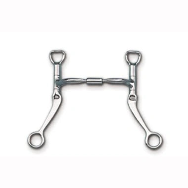 Myler Flat Shank With Sweet Iron Comfort Snaffle Wide Barrel 5 1/2 Mouth Inch Copper Inlay Mb 02 - Hooves and Paws
