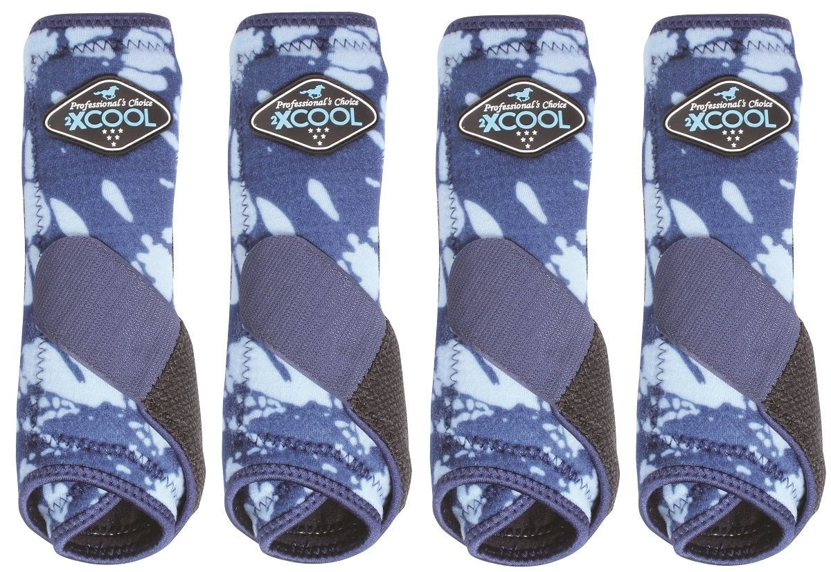 Professional's Choice Sports Medicine 2XCOOL Pattern Horse Equine Boots 4 - Pack - Hooves and Paws