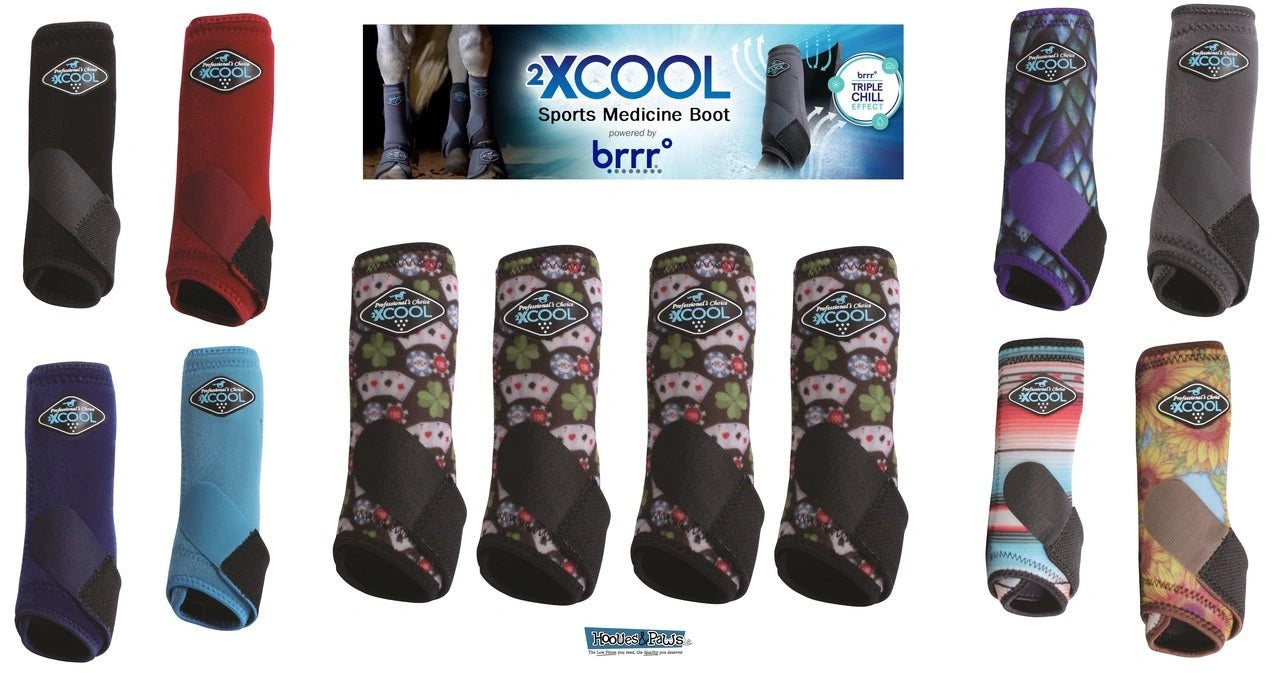 Professional's Choice Sports Medicine 2XCOOL Horse Equine Boots 4 - Pack - Hooves and Paws