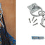 Shires Tie Ring Clip Heavy Duty Metal Hay net Clip For Equestrian Horse Feeding - Hooves and Paws